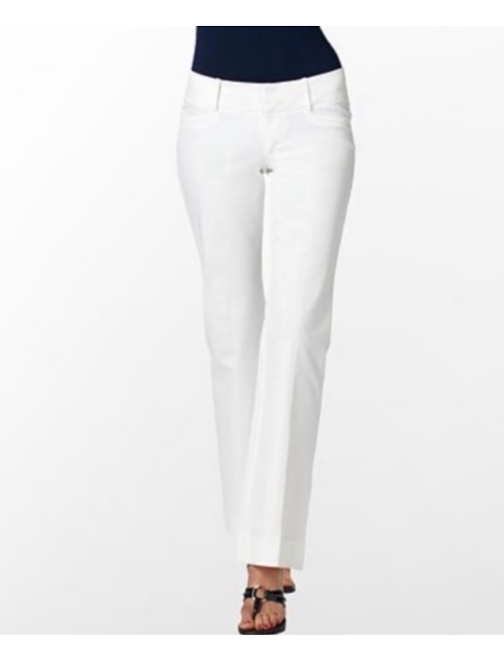 Lilly Pulitzer jet set trousers Resort White Straight-Leg Low Rise Stretchy 0